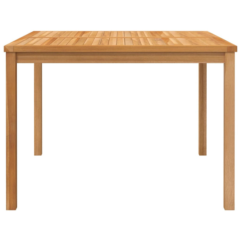 vidaXL tömör tíkfa kerti étkezőasztal 110 x 110 x 77 cm