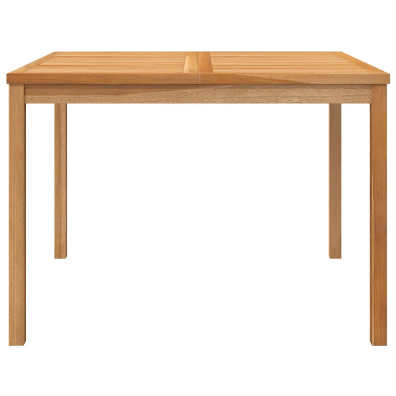 vidaXL tömör tíkfa kerti étkezőasztal 110 x 110 x 77 cm