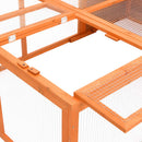 vidaXL tömör fenyőfa kerti állatketrec 150 x 100 x 50 cm