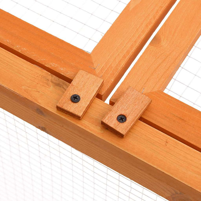 vidaXL tömör fenyőfa kerti állatketrec 150 x 100 x 50 cm