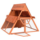 vidaXL tömör fenyőfa nyúlketrec 152 x 127 x 109,5 cm