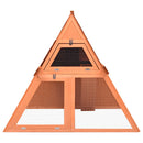 vidaXL tömör fenyőfa nyúlketrec 152 x 127 x 109,5 cm