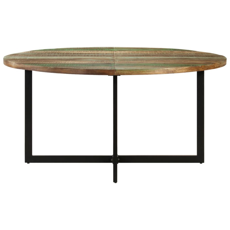 vidaXL tömör újrahasznosított fa étkezőasztal 150 x 75 cm