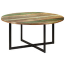 vidaXL tömör újrahasznosított fa étkezőasztal 150 x 75 cm