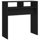 vidaXL fekete szerelt fa tálalóasztal 78 x 30 x 80 cm