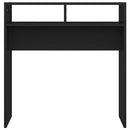 vidaXL fekete szerelt fa tálalóasztal 78 x 30 x 80 cm