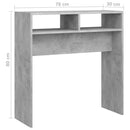 vidaXL betonszürke szerelt fa tálalóasztal 78 x 30 x 80 cm