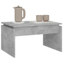 vidaXL betonszürke szerelt fa dohányzóasztal 68 x 50 x 38 cm
