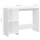 vidaXL fehér szerelt fa laptopasztal 102,5 x 35 x 75 cm