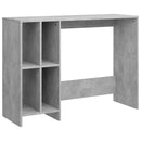 vidaXL betonszürke szerelt fa laptopasztal 102,5 x 35 x 75 cm