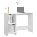 vidaXL magasfényű fehér szerelt fa laptopasztal 102,5 x 35 x 75 cm