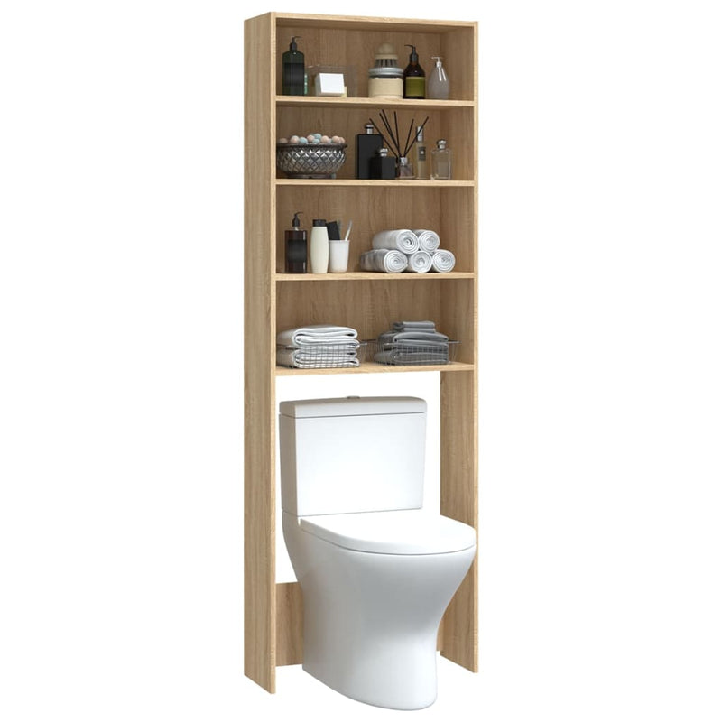 vidaXL sonoma tölgy színű mosógépszekrény 64 x 24 x 190 cm