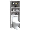 vidaXL betonszürke mosógépszekrény 64 x 24 x 190 cm