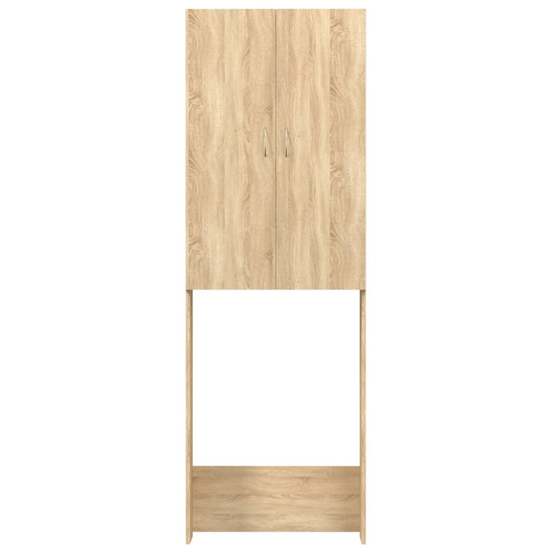 vidaXL sonoma tölgy színű mosógépszekrény 64 x 25,5 x 190 cm