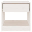 vidaXL 2 darab fehér tömör fenyőfa éjjeliszekrény 40 x 31 x 40 cm