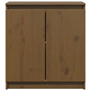 vidaXL mézbarna tömör fenyőfa kisszekrény 60 x 36 x 65 cm
