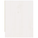 vidaXL fehér tömör fenyőfa éjjeliszekrény 40 x 30,5 x 40 cm