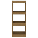 vidaXL mézbarna fenyőfa könyvszekrény/térelválasztó 40 x 30 x 103,5 cm