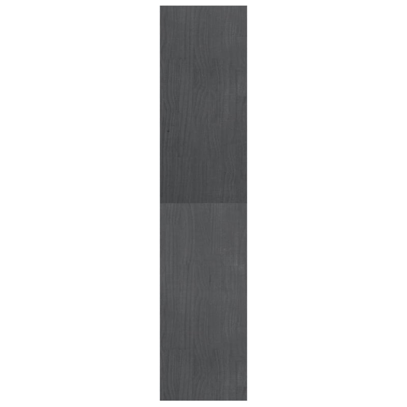 vidaXL szürke fenyőfa könyvszekrény térelválasztó 40 x 30 x 135,5 cm
