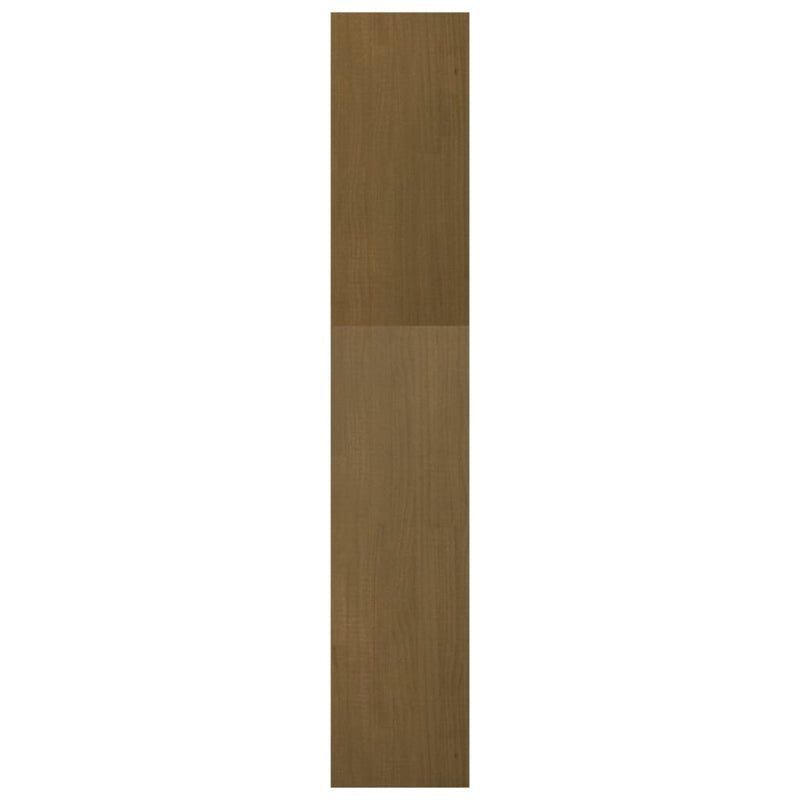 vidaXL mézbarna tömör fenyőfa könyvszekrény/térelválasztó 40x30x167,5cm