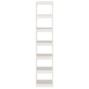 vidaXL fehér tömör fenyőfa könyvszekrény/térelválasztó 40x30x199 cm