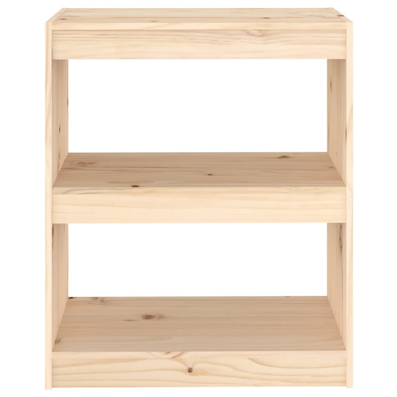 vidaXL tömör fenyőfa könyvszekrény/térelválasztó 60 x 30 x 71,5 cm