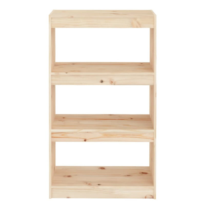 vidaXL tömör fenyőfa könyvszekrény/térelválasztó 60 x 30 x 103,5 cm