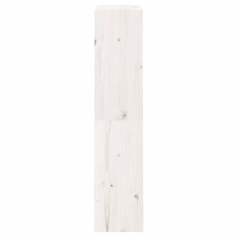 vidaXL fehér tömör fenyőfa könyvszekrény/térelválasztó 60x30x135,5 cm