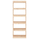 vidaXL tömör fenyőfa könyvszekrény/térelválasztó 60 x 30 x 167,5 cm