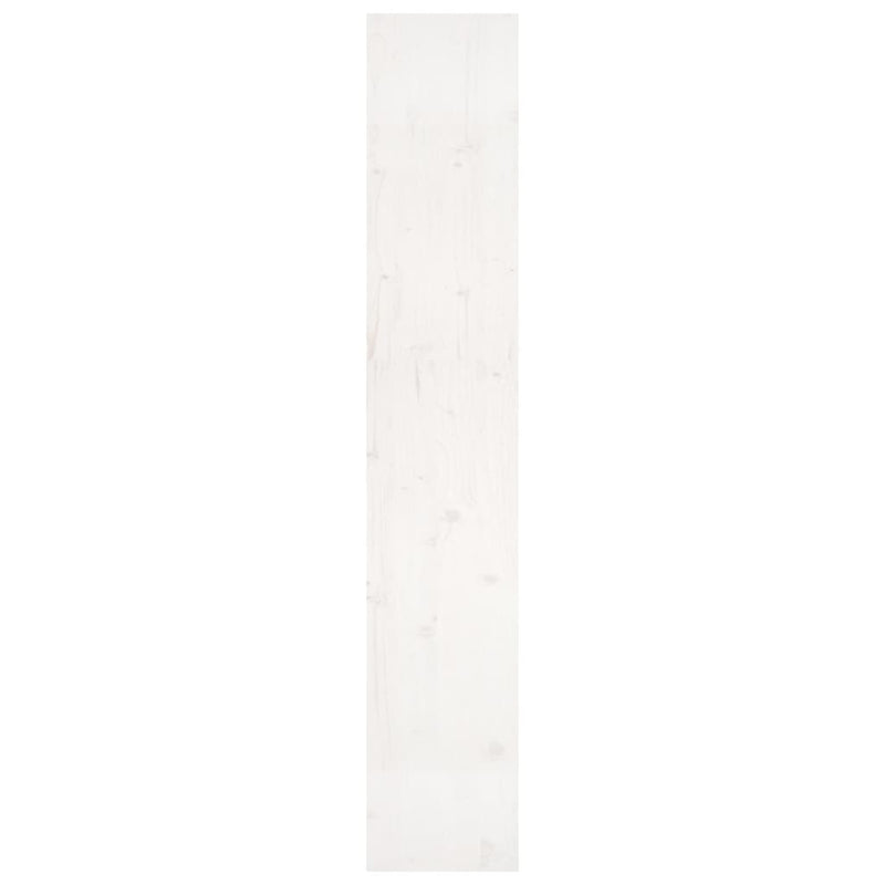 vidaXL fehér tömör fenyőfa könyvszekrény/térelválasztó 80x30x167,4 cm