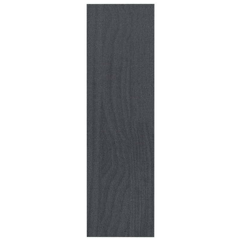 vidaXL szürke tömör fenyőfa könyvszekrény/térelválasztó 100 x 30 x 103 cm