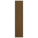 vidaXL mézbarna tömör fenyőfa könyvszekrény/térelválasztó 100 x 30 x 135,5 cm