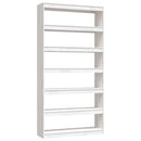 vidaXL fehér tömör fenyőfa könyvszekrény/térelválasztó 100x30x200 cm