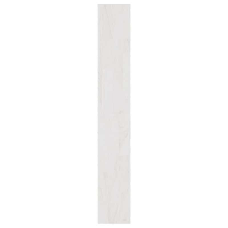 vidaXL fehér tömör fenyőfa könyvszekrény/térelválasztó 100x30x200 cm