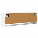 vidaXL fehér szerelt fa ruhásszekrény 100 x 32,5 x 35 cm