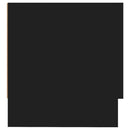 vidaXL fekete szerelt fa ruhásszekrény 100 x 32,5 x 35 cm