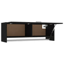 vidaXL fekete szerelt fa ruhásszekrény 100 x 32,5 x 35 cm