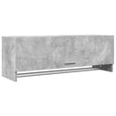 vidaXL betonszürke szerelt fa ruhásszekrény 100 x 32,5 x 35 cm
