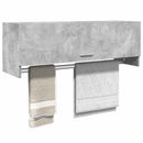 vidaXL betonszürke szerelt fa ruhásszekrény 100 x 32,5 x 35 cm