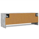 vidaXL betonszürke szerelt fa ruhásszekrény 100 x 32,5 x 35 cm