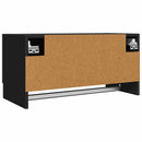 vidaXL fekete szerelt fa ruhásszekrény 70 x 32,5 x 35 cm