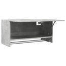 vidaXL betonszürke szerelt fa ruhásszekrény 70 x 32,5 x 35 cm