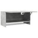 vidaXL betonszürke szerelt fa ruhásszekrény 70 x 32,5 x 35 cm
