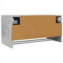 vidaXL betonszürke szerelt fa ruhásszekrény 70 x 32,5 x 35 cm