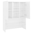 vidaXL magasfényű fehér mosógépszekrény 70,5 x 25,5 x 90 cm