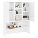 vidaXL magasfényű fehér mosógépszekrény 70,5 x 25,5 x 90 cm