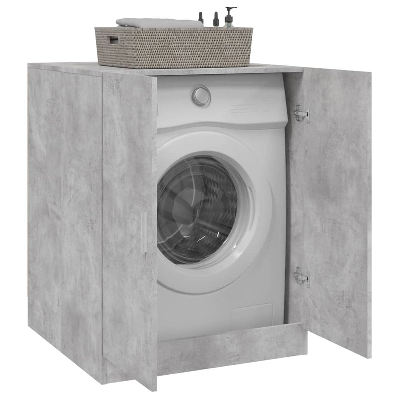 vidaXL betonszürke mosógépszekrény 71 x 71,5 x 91,5 cm