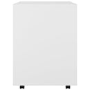 vidaXL fehér szerelt fa kerekes szekrény 60 x 53 x 72 cm