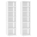 vidaXL 2 db fehér szerelt cipősszekrény 27,5x27x102 cm