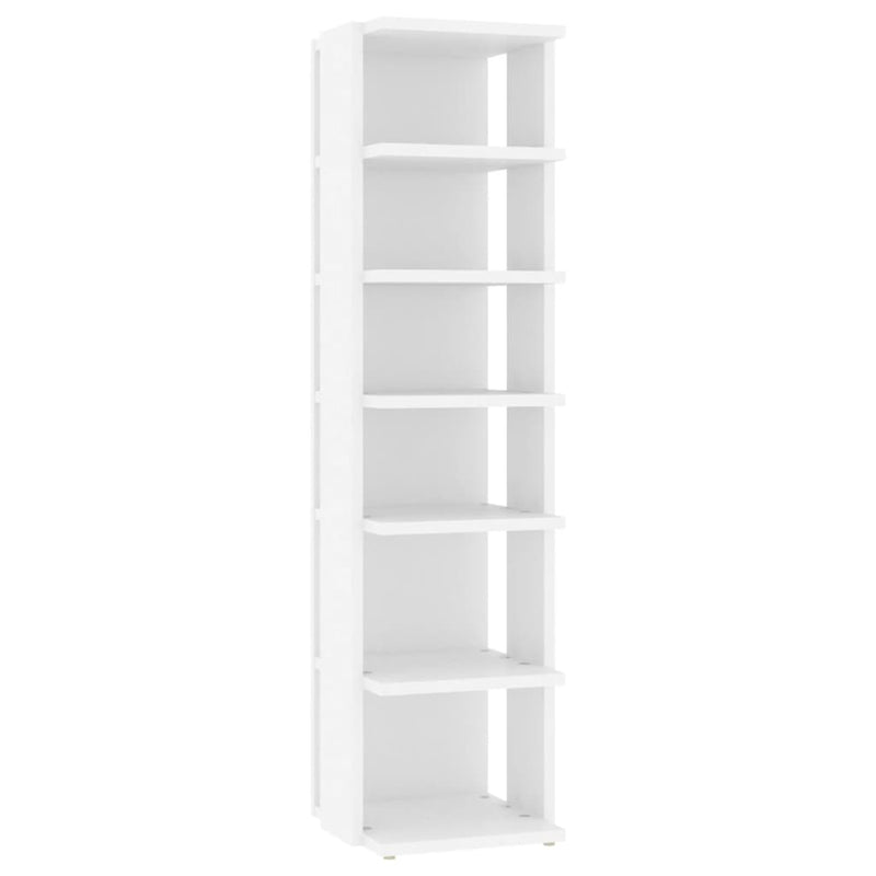 vidaXL 2 db fehér szerelt cipősszekrény 27,5x27x102 cm